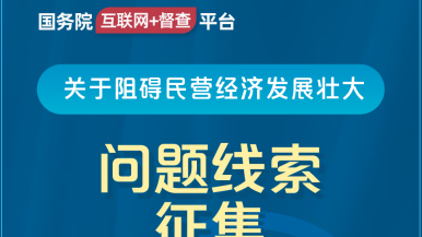 裸体操币国务院“互联网+督查”平台公开征集阻碍民营经济发展壮大问题线索